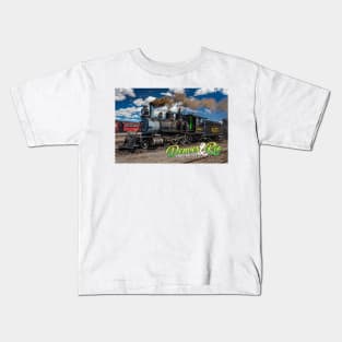 Denver and Rio Grande 425 Steam Locomotive at Antonito Colorado Kids T-Shirt